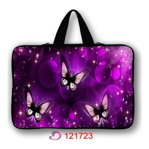 Butterfly Purple Laptop Bag Sleeve 11.6 12 13.3 14 15.6 Notebook Sleeve Bag For Macbook Air Pro 13 15 Dell Asus Acer Laptop Case