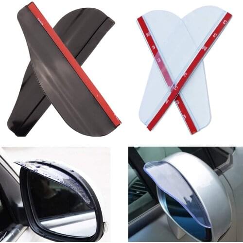 Hot Car-Covers Rearview Mirror Cover Rear View Mirror Sticker Car Rain Visor For Skoda Octavia for Honda Audi Bens Toyota