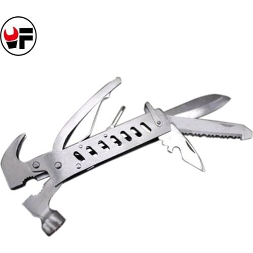 Outdoor multitool hand tools survival folding knife Screwdriver hammer camping knife Combination multi-function Gear DN110