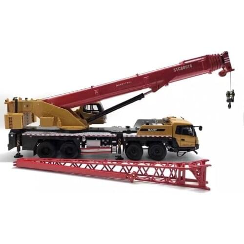 1:36 Large Diecast STC800T6 80ton Truck Crane model, Large 80ton mobile truck crane model