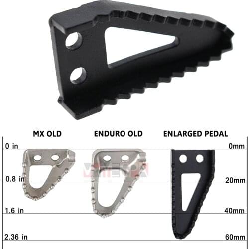 Motorcycle Rear Foot Brake Pedal Lever Step Tip Plate For EXC EXCF XC XCF XCW XCFW SX SXF MX 125 250 350 530 Enduro 690