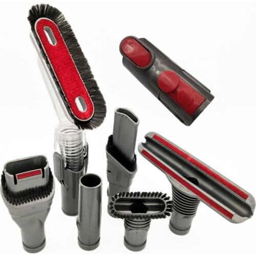 7x Attachment Crevice tool Combination tool bristle brush Kit replacements for dyson V7 V8 adapter Tool kit vacuum cleaner parts