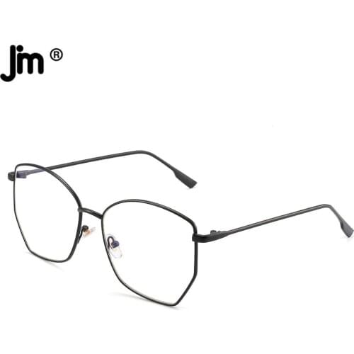 JM Blue Light Glasses Frame Vintage Computer Clear Men Women Fake Glasses