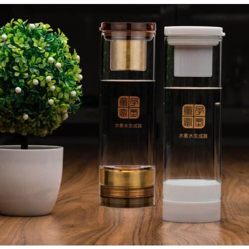 Portable Quantum Hertz Resonance Water Cup Hydrogen Water Generator Bottle SPE PEM Electrolysis H2 Ionizer Super Antioxidants