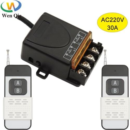 433MHz RF Remote Control High-Power 6000W AC 75V~220V transmitter Receiver For Factory Farm Office Ventilation Pump LED Light