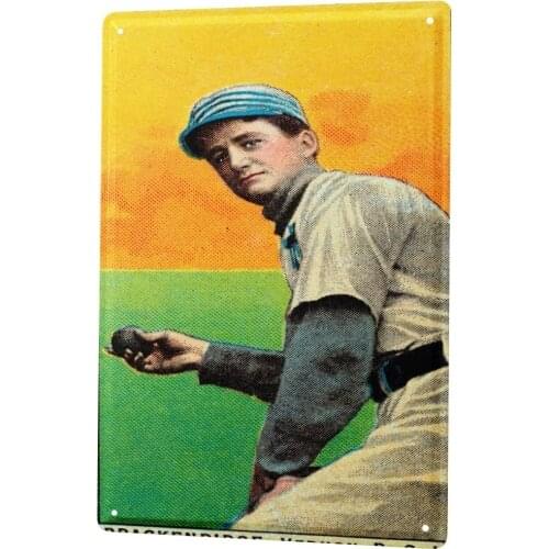 SINCE 2004 Tin Sign Metal Plate Decorative Sign Home Decor Plaques Nostalgic Baseball Vernon Brackenridge