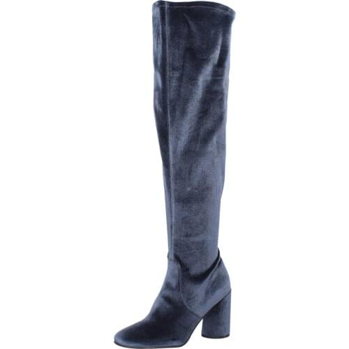 ELVIO ZANON boots women velvet Gray