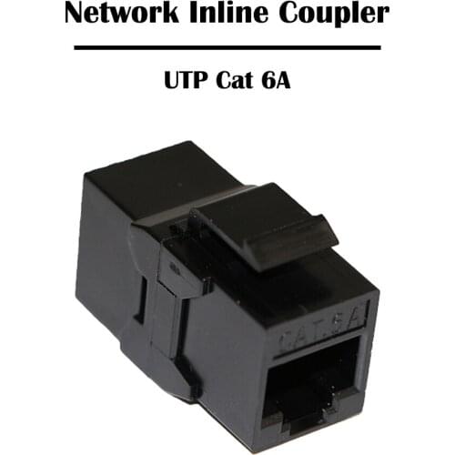 20 Pieces UTP Cat 6A Network Inline Coupler Female to Female Keystone Jack RJ 45 Port Ethernet Networking