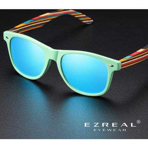 EZREAL Classic Frame Driving Sunglasses Women/Men Brand Designer Natural Wooden Sunglasses Retro Modis Oculos