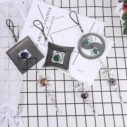 Four Styles Optional Spiral Wind Chimes Stainless Steel Spiral Wind Chimes Hanging Spinner Home Garden Yard Decoration