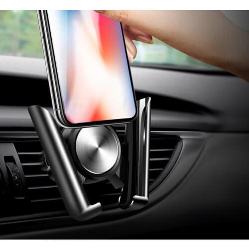 Universal Adjustable Aluminum Alloy Mobile Phone Holder Car Vent Navigation Bracket Universal Mobile Phone Lazy Person Bracket