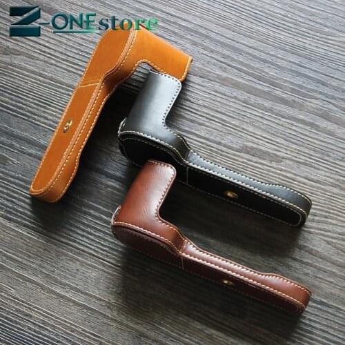 High Quality PU Leather Half Camera Bottom Bag Case For Canon 6D Mark II 6D II 6D2 6DII With Battery Opening