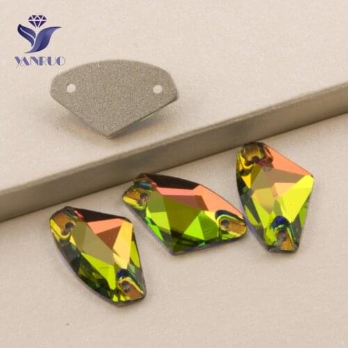 YANRUO 3256 All Sizes VM Galactic Beauty Rhinestone Sew On Crystal Flatback Strass Glass Stones For Jewelry