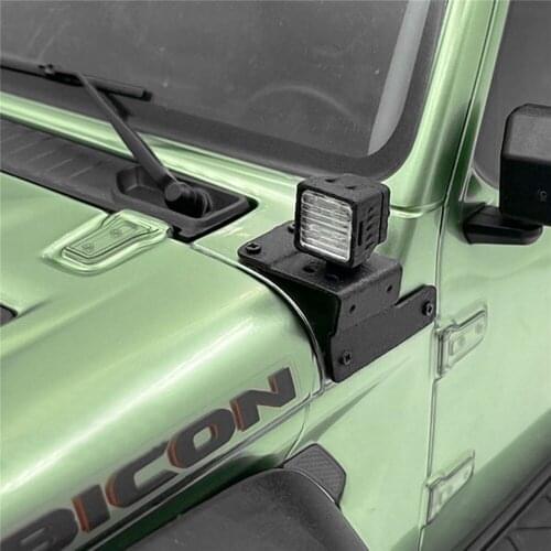 1 Pair Nylon Front Spotlight Lamp with 3mm LED Bulb for 1/10 AXIAL SCX10 III RC Car Parts Accessories