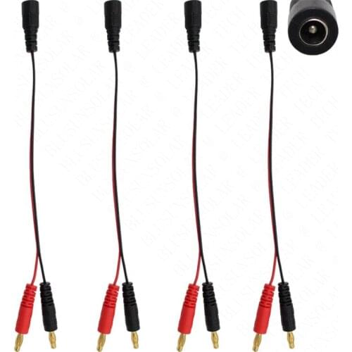 100pcs/lot 5.5*2.1 mm Female DC Jack Plug To 4mm Banana Dold Plug/Connector OEM quality DZ0302