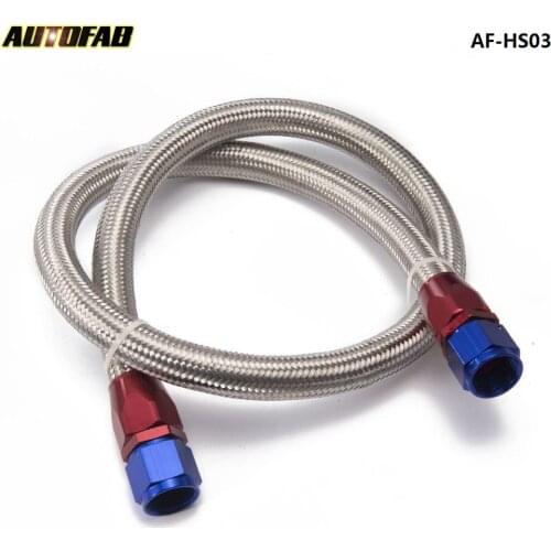 2013 AN8-0 Universal fuel / Oil hose Kit Stainless Steel Braided hose 1meter w/ fitting AF-HS03