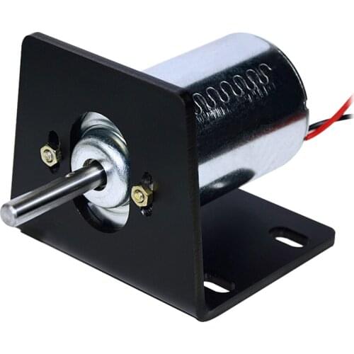 80W 3000-6000RPM 12-24V Double Ball Bearing Design High Speed DC Motor, bracket optional