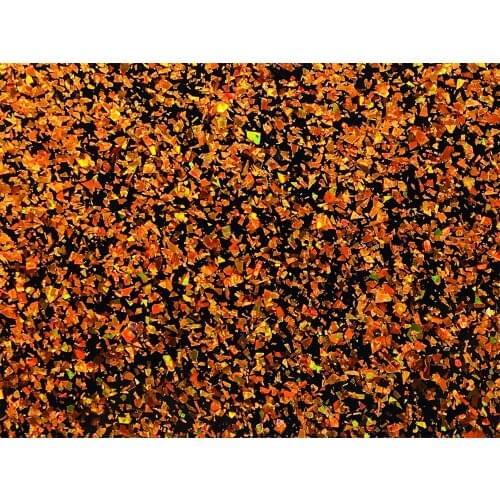 Acrylic/PMMA 1-Sided Chunky Glittering Color Sheets 2.5mm for Jewelries, Crafts, Art Works, Decoration - Radiant Copper (RB4010)