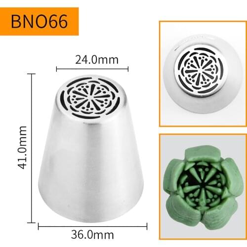 Free Shipping Stainless Steel 304 Large Russian Flower Pastry Nozzle Cake Decorating Cupcake Icing Tips#BNO66