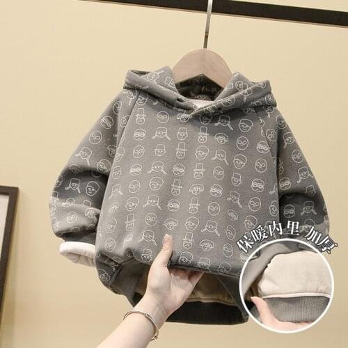 Childrens Sweatshirts 2019 Autumn Winter New Toddler Outwear Kids Boys Hooded Pullovers Top Tees Baby Boys Casual Sweatshirts