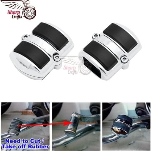 Motorcycle Gear Shift Lever Peg Cover For Honda Steed Shadow 750 VTX1800 Yamaha VStar Dragstar Suzuki Boulevard Kawasaki Vulcan