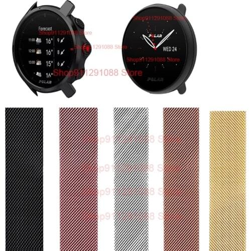 Magnetic Bands For Polar Ignite 2/Vantage M M2 Wrist Loop Metal Strap For Polar Grit X/Unite Smart Watch Bracelet Correa 20 22MM