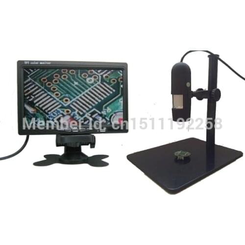 Microscope with lcd screen magnifying 5x 50x 500X, digital camera microscope with TV/AV interface
