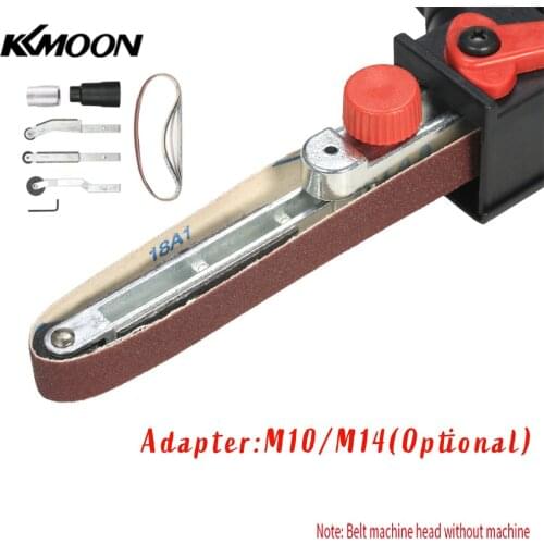 Mini DIY Sander Sanding Belt Adapter Bandfile Belt Head Sander Machine for 115mm 4.5" and 125mm 5" Electric Angle Grinder