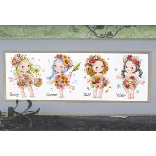 Cross Stitch Set Chinese Cross-stitch Kit Embroidery Needlework Craft Packages Cotton Fabric Floss New Designs Embroidery G62