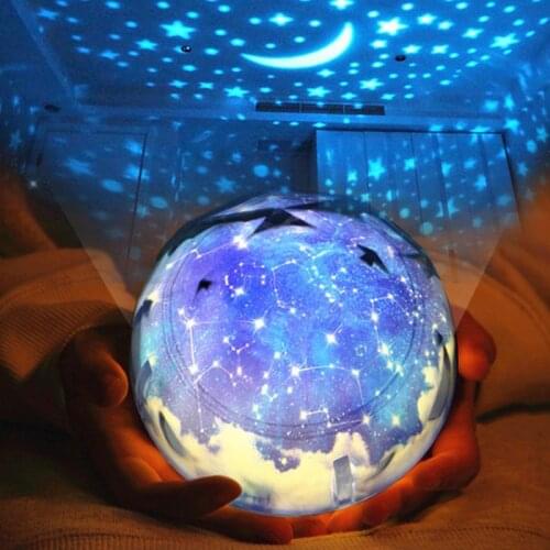 New Magic Earth Universe LED Night Light Planet Projector USB/Battery Decoration LED Laser Light Novelty Cosmos Projector