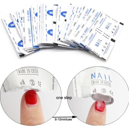 High Quality 100 pcs/lot Gel Polish Cleanser Wipes Soak Off UV Nail Gel Varnish Cleanser Easy To Clean Wraps Manicure Paper Pads