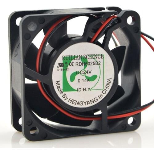 Original FOR ruilian science 6025rdh6025b2 24v0.14a inverter cooling fan