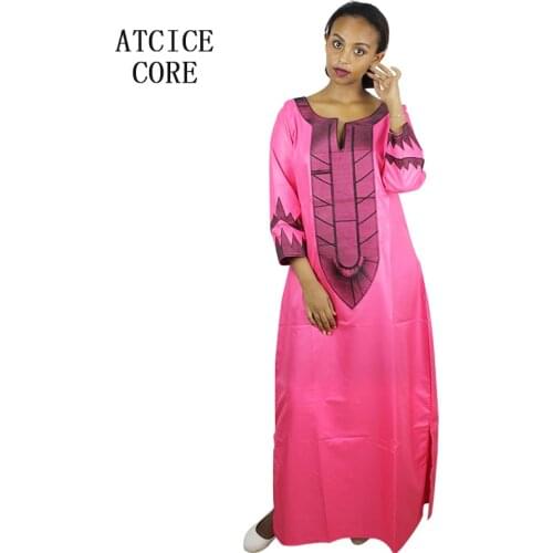 NEW AFRICAN BAZIN EMBROIDERY DRESS LONG DRESS WITHOUT SCARF A226