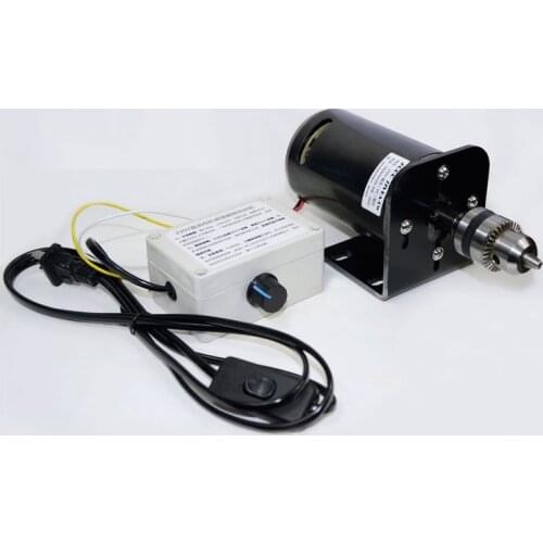 Permanent magnet DC 220V 350W 7000RPM double ball bearing, diy beads lathe, electric grinder, bench drill motor