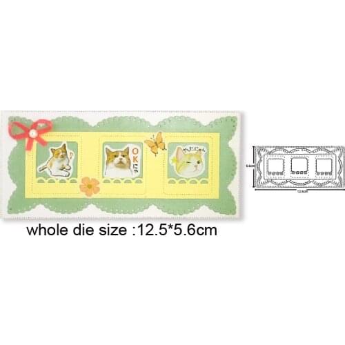 Rectangle frame Metal Cutting Dies Scrapbooking Stencil DIY Paper Card Decorative Embossing Die Cut Craft Dies 2020 NEW