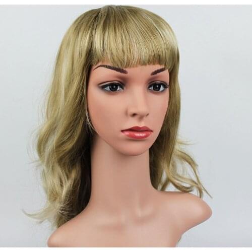 Realistic Female Life Size Mannequin Dummy Head With Hair, Manikin Head, D2-X,T22