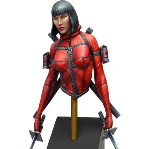 Self-assembled New Unassembled 1/16 ancient woman warrior bust Resin Figure Unpainted Model Kit