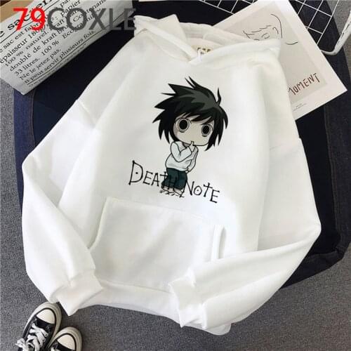 Death Note hoodies women hip hop plus size Oversized y2k aesthetic women hoody hip hop Oversized