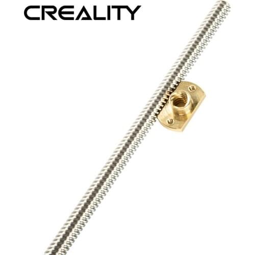 2pcs Lead 8MM 365MM 515MM Ender-3 Z axis Rod Lead Screw+brass nuts for Ender-5 CR-10S CR-10 V2 CREALITY 3D Printer Parts