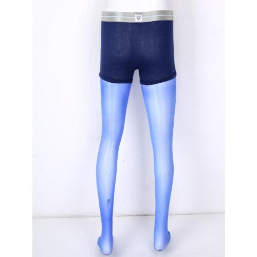 Mens Boxer Brief Breathbale Hollow Out Bulge Pouch Pantyhose Underpants Nightwear Wide Elastic Waistband Leggings Underwear New