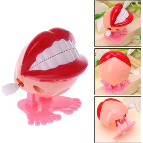 Clockwork Jumping Denture Educational Mechanical Toys Dentist Desktop Decoration