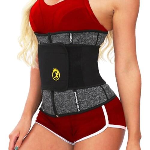 LANFEI Plus Size Women Body Shaper Slimming Belt Waist Trainer Corset Tummy Control Fat Burning Strap Neoprene Sauna Sweat Suit