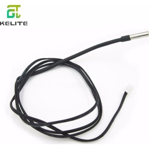 100pcs 50cm 1M NTC Thermistor Temperature Sensor Waterproof Probe Wire 10K 1% 3950 W1209 W1401 cable