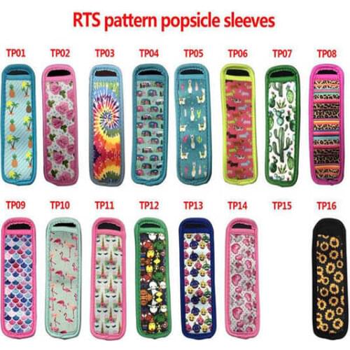 100pcs/lot 16 Styles Popsicle Holder Freezer Icy Pole Ice Lolly Sleeve Protector For Ice Cream Tools For Party Supply Ice Tool