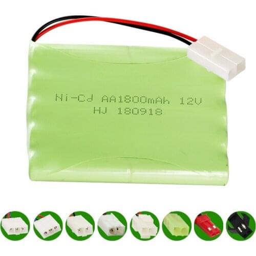 12v 1800mah NICD Battery Ni-CD Battery AA 12v battery pack for RC toy Car Boat GUN TANK Trucks Trains RC toy model Battery