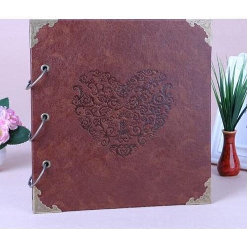 16Inch Scrapbook Photo Album DIY Memory Album for Valentines Day Wedding Lover Photos Travel Gifts Album