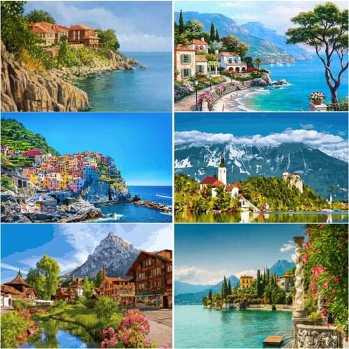 XUEQIXIAOZU Diamond Embroidery Landscape 5d diamond painting Cross Stitch Diamond Embroidery Home decoration gifts
