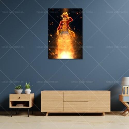 Anime One Piece Poster Luffy Canvas Painting Mural Living Room Bedroom Modern Home Wall Picture Decoration Kids Gift