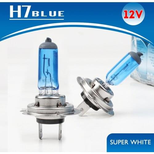 Auto Halogen lamp H7 55W 12V Super Bright White Lights Car Headlights Lamp x 2pcs