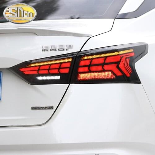 Car LED Taillight Tail Light For Nissan Altima Teana 2019 - 2021 Rear Running Light + Brake Lamp + Reverse + Dynamic Turn Signal